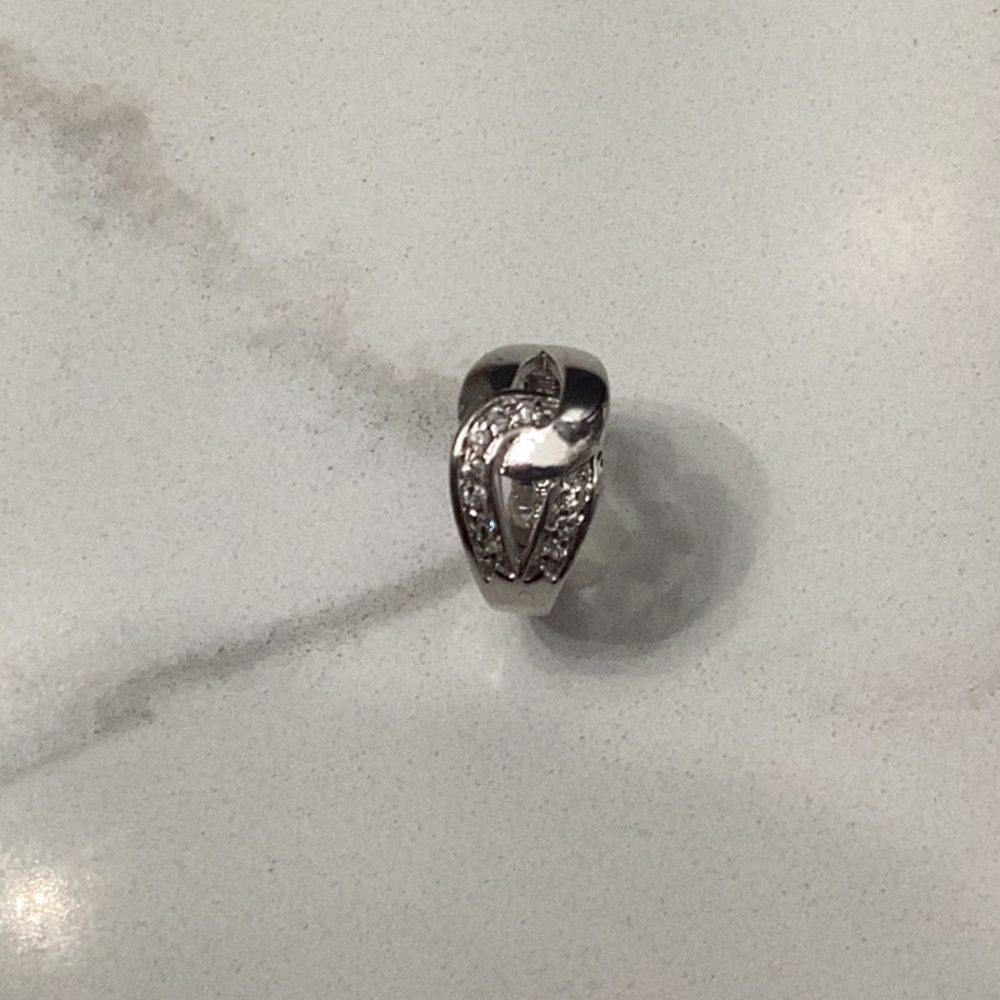 Lia Sophia Silver Knot Ring​ - Picture 3 of 4